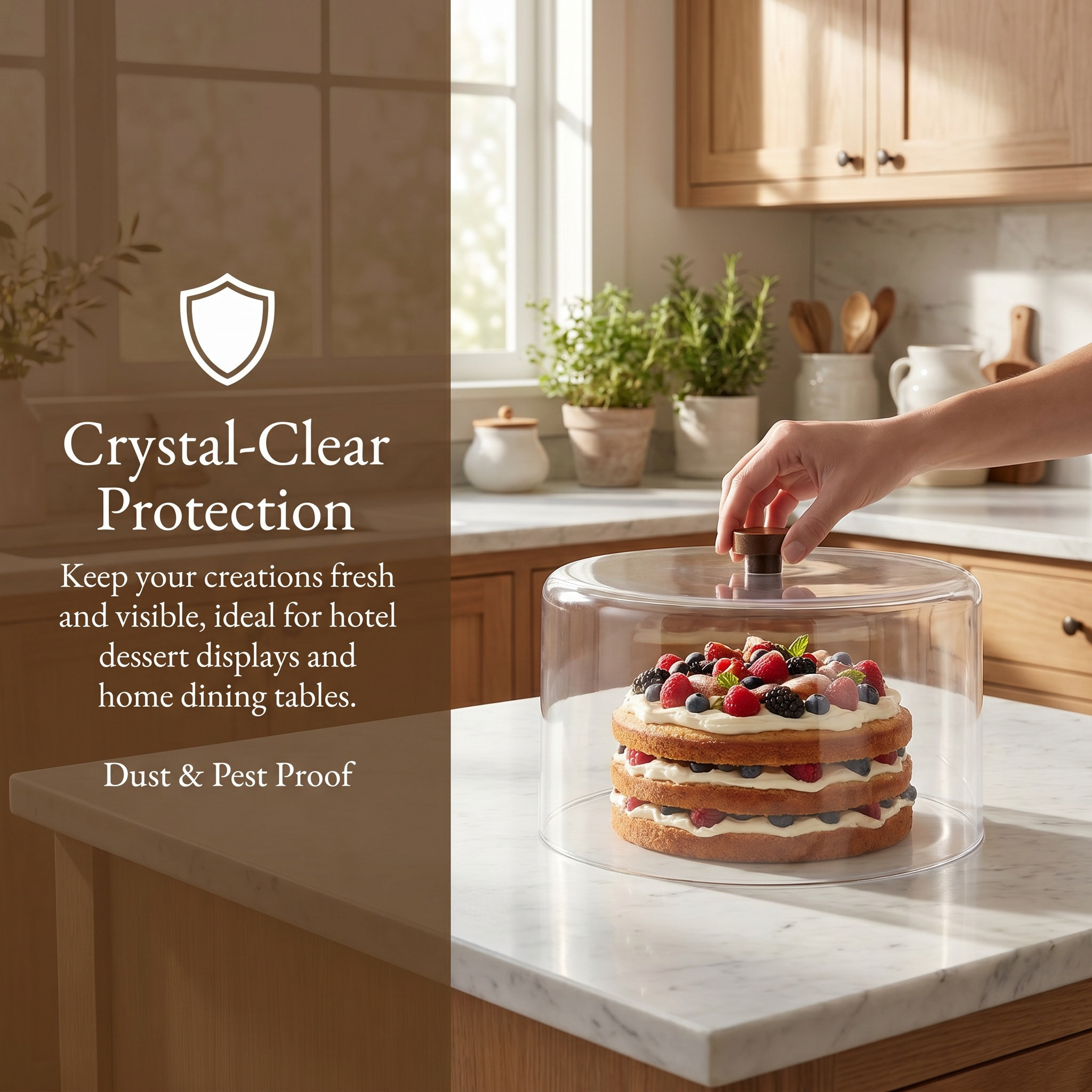 Clear Cake Dome Cover 11 Inch  - Plastic Dome Clear recension och pris