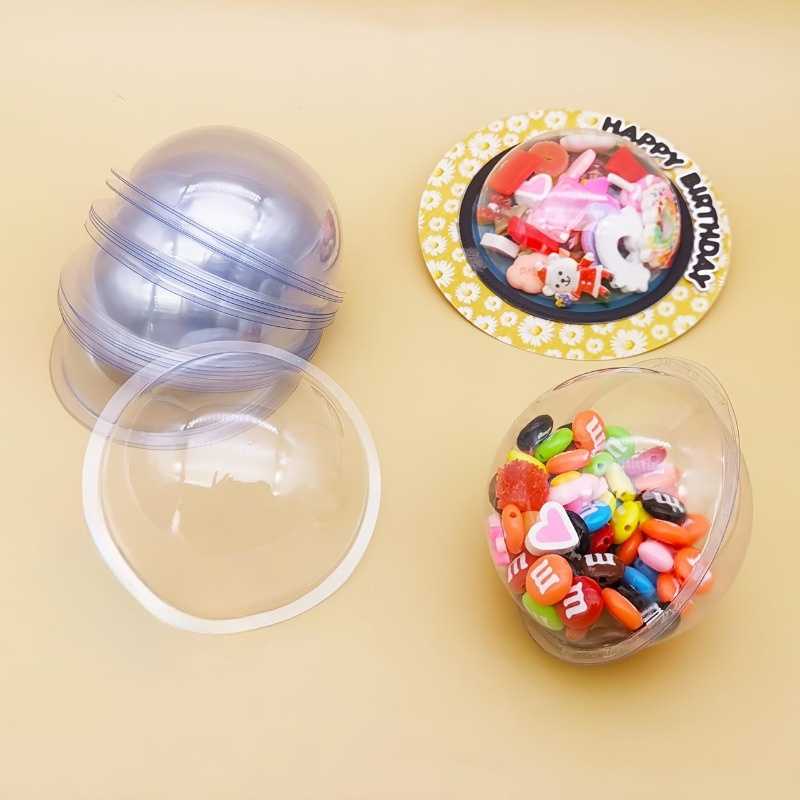 10pcs/set DIY Plastic Candy Do - Plastic Dome Clear recension och pris