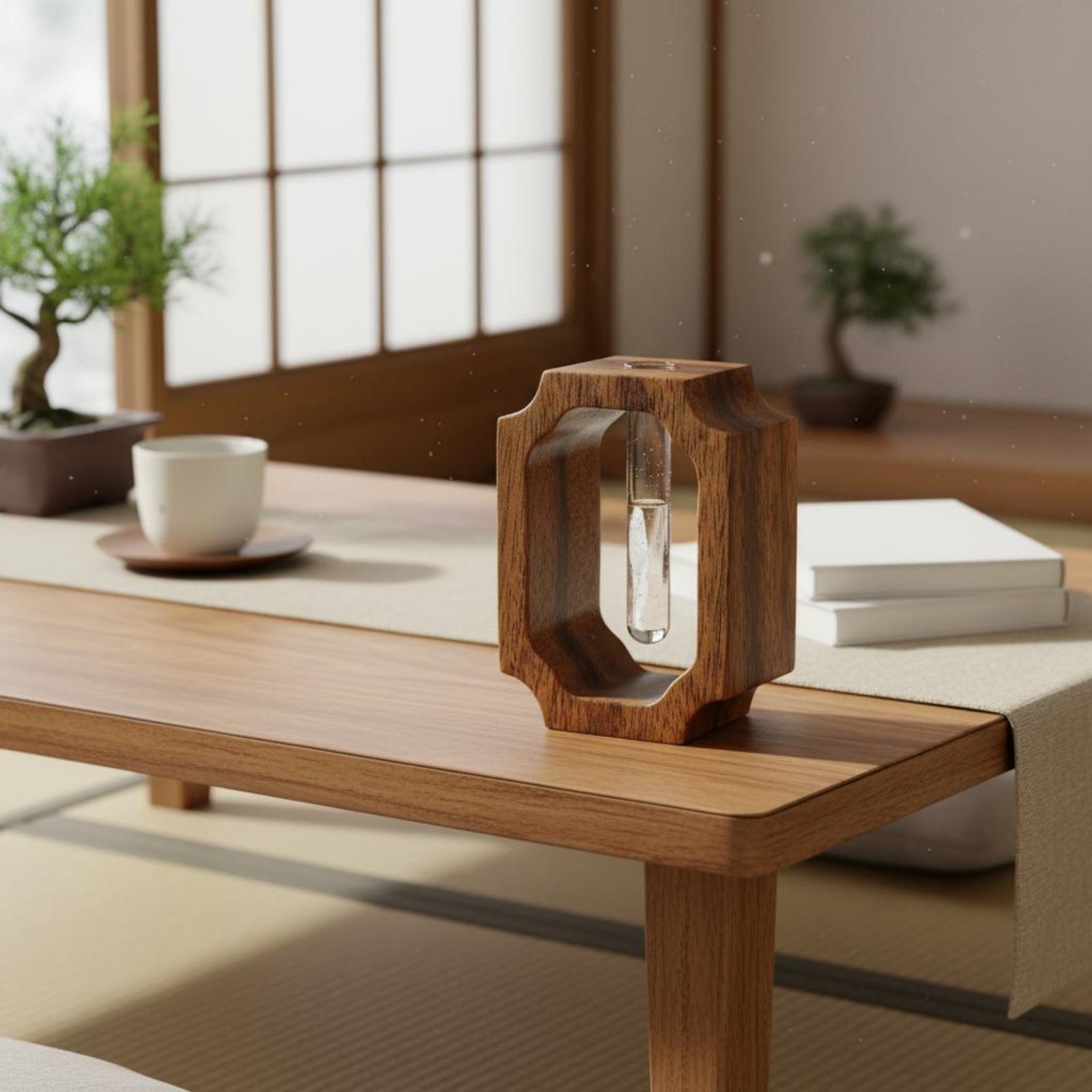 Walnut Wood Vase Easy to Clean - Propagation Station Vase recension och pris