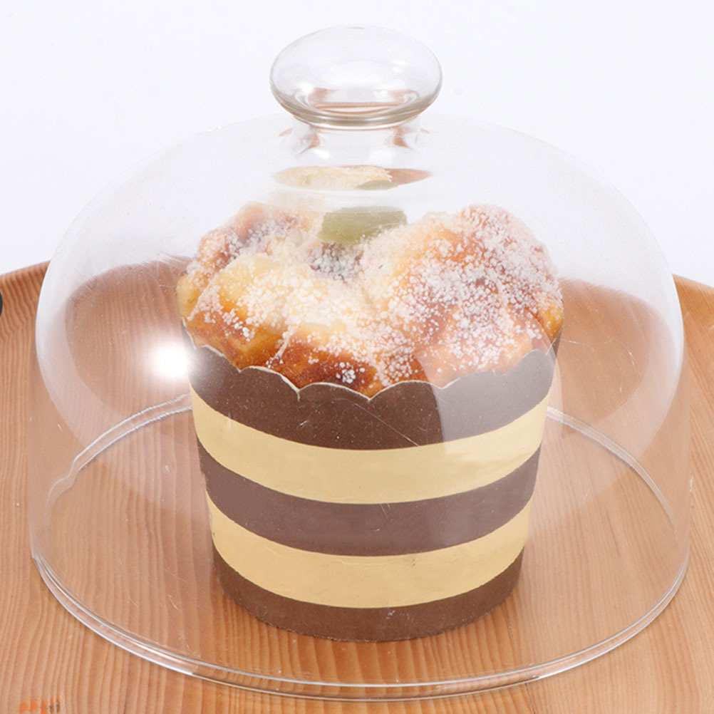 2Pcs Transparent Glass Cake Do - Plastic Dome Clear recension och pris