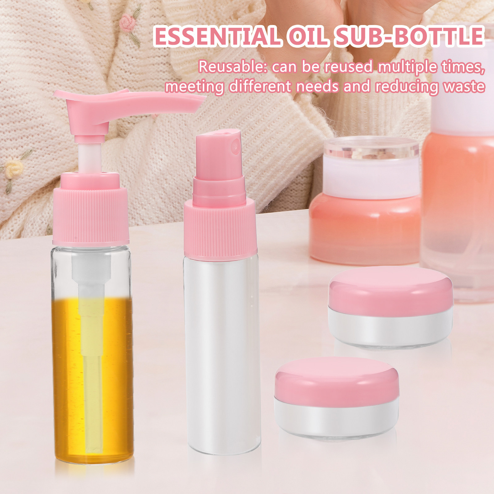 1Set Compact Travel Bottle Set - Misting Bottle Fine recension och pris