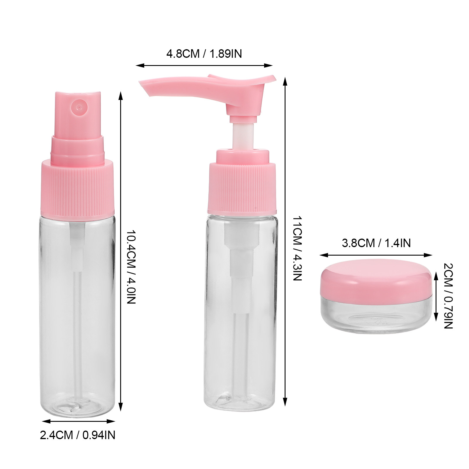 1Set Compact Travel Bottle Set - Misting Bottle Fine recension och pris