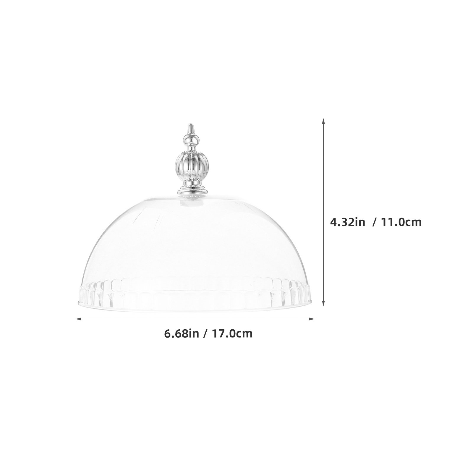 Plastic Cake Dome Cover 6.8 In - Plastic Dome Clear recension och pris