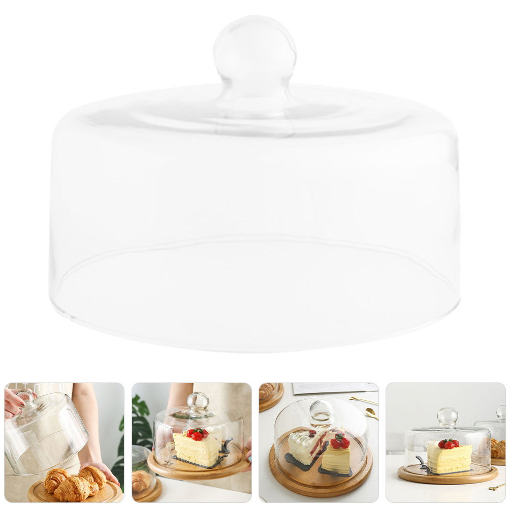 18Cm Clear Glass Cake Dome Cov - Plastic Dome Clear recension och pris