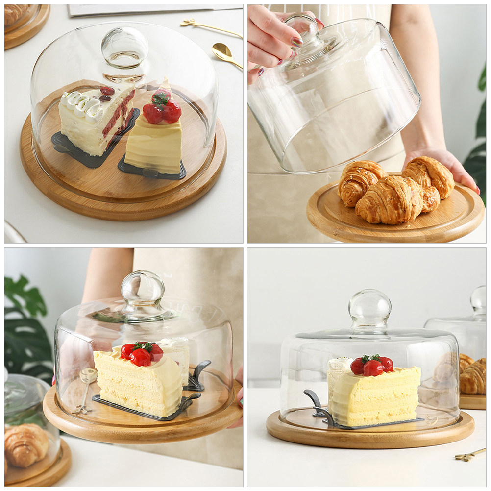 18Cm Clear Glass Cake Dome Cov - Plastic Dome Clear recension och pris