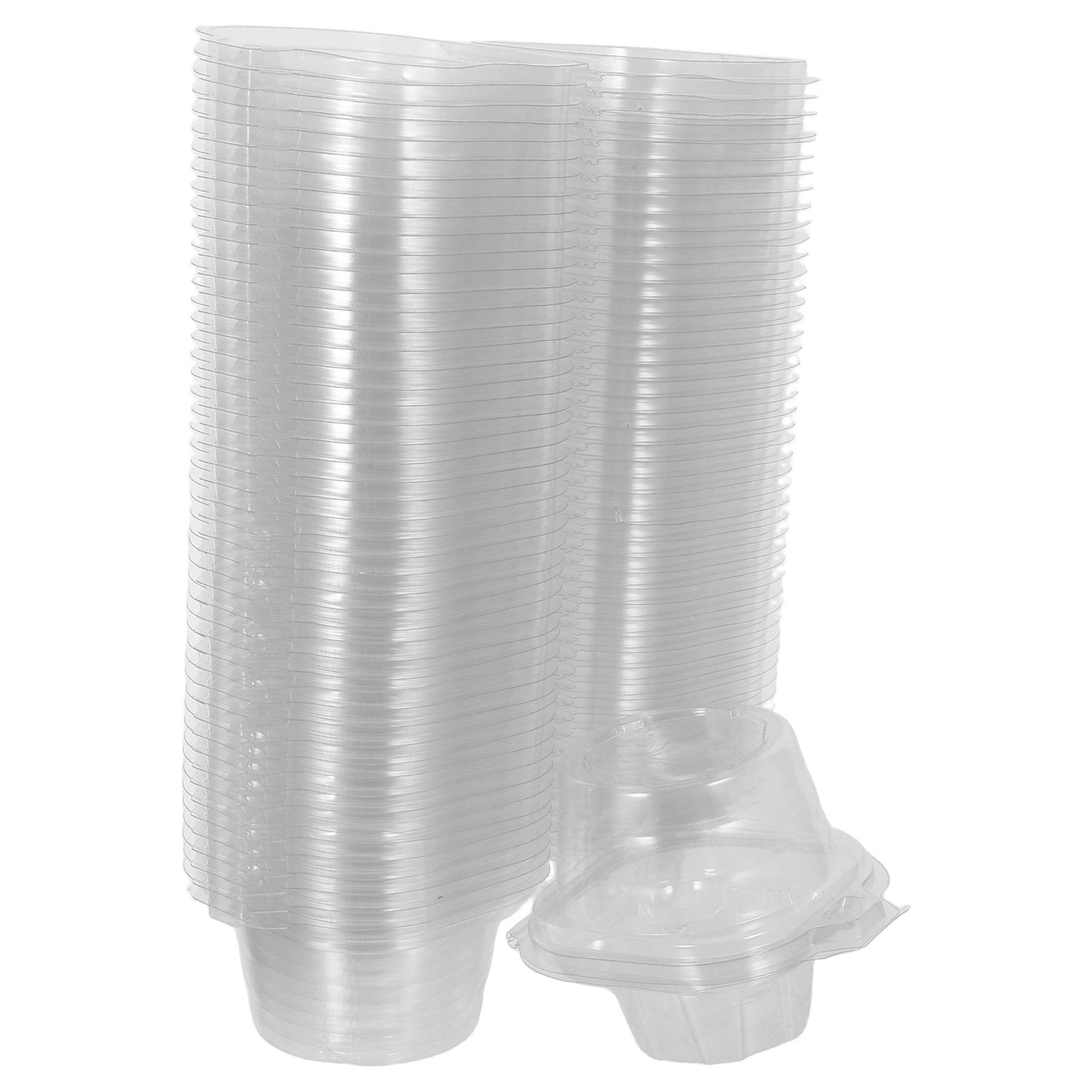 50Pcs Clear Cupcake Containers - Plastic Dome Clear recension och pris