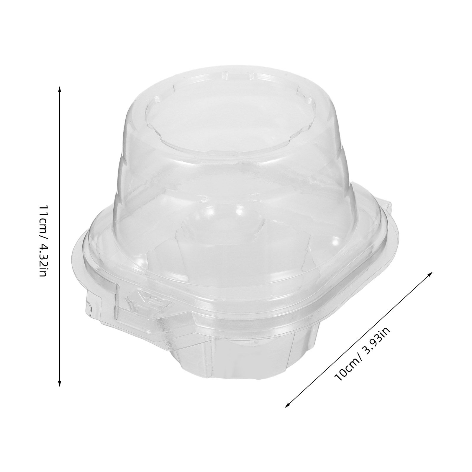 50Pcs Clear Cupcake Containers - Plastic Dome Clear recension och pris