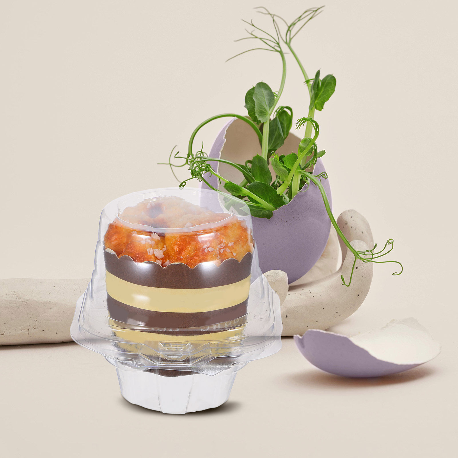 50Pcs Clear Cupcake Containers - Plastic Dome Clear recension och pris